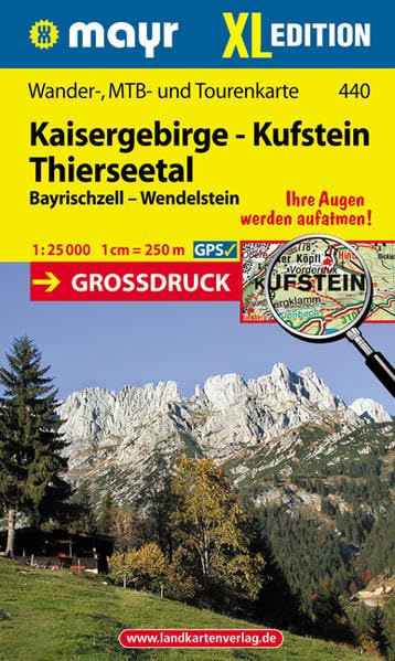 Kaisergebirge-Kufstein-Thiersee XL 1 : 25 000 Fiction