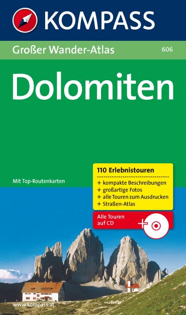 Dolomiten: Großer Wander-Atlas (KOMPASS Großes Wanderbuch, Band 606) Leisure, Home & Garden