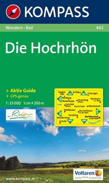 WK 462 Die Hochrhön 1 : 25 000: Wanderkarte mit Kurzführer und Radwegen. GPS-genau Leisure, Home & Garden