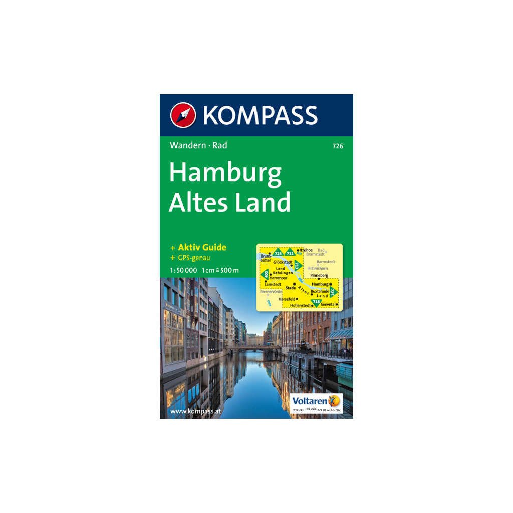 Hamburg - Altes Land: Wanderkarte mit Kurzführer und Radwegen. GPS-genau. 1:50000 (KOMPASS Wanderkarte, Band 726) Leisure, Home & Garden