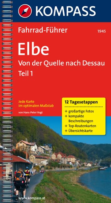 Elbe Bd. 1: Fahrradführer mit Top-Routenkarten im optimalen Maßstab. (KOMPASS Fahrradführer, Band 1945) Leisure, Home & Garden