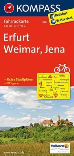Erfurt - Weimar - Jena 1 : 70 000 Leisure, Home & Garden