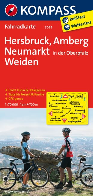 KOMPASS Fahrradkarte Hersbruck - Amberg - Neumarkt/Oberpfalz - Weiden: Fahrradkarte. GPS-genau. 1:70000 Leisure, Home & Garden