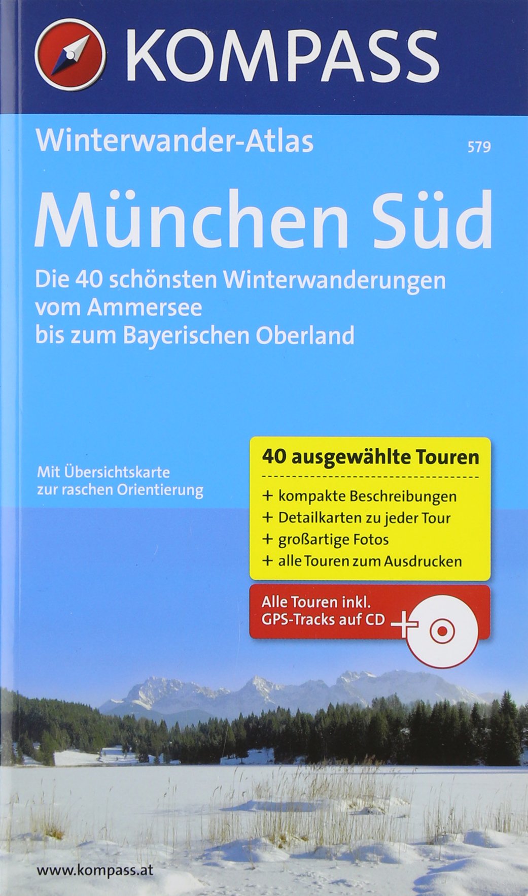 München Süd: Winterwander-Atlas (KOMPASS Großes Wanderbuch, Band 579) Leisure, Home & Garden