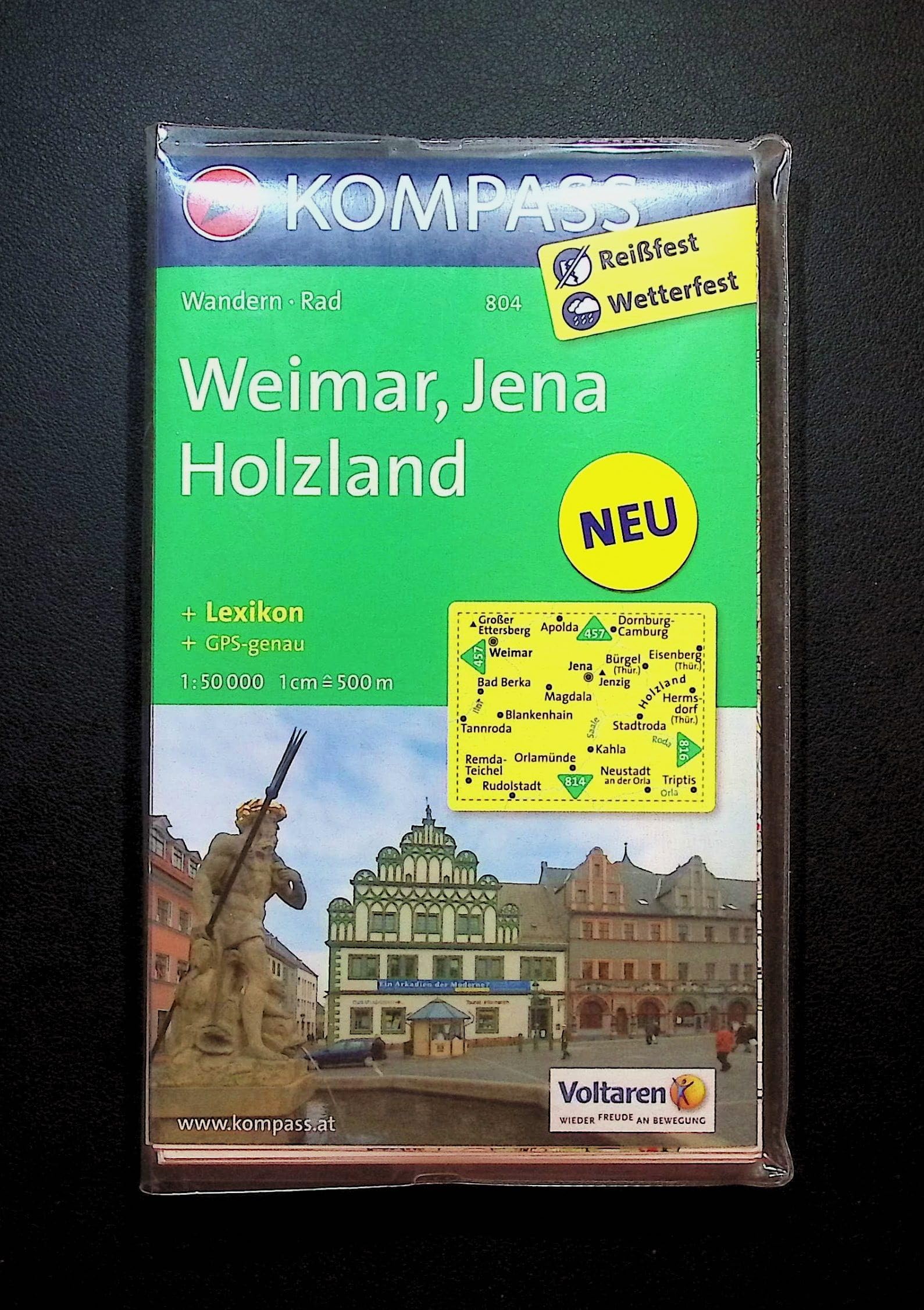 Weimar/ Jena/ Holzland: Wanderkarte mit Kurzführer und Radwegen. GPS-genau. 1:50000 (KOMPASS Wanderkarte, Band 804) Leisure, Home & Garden