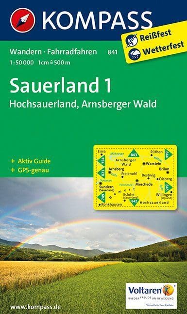 Sauerland 1. Hochsauerland - Arnsberger Wald 1 : 50 000 Leisure, Home & Garden