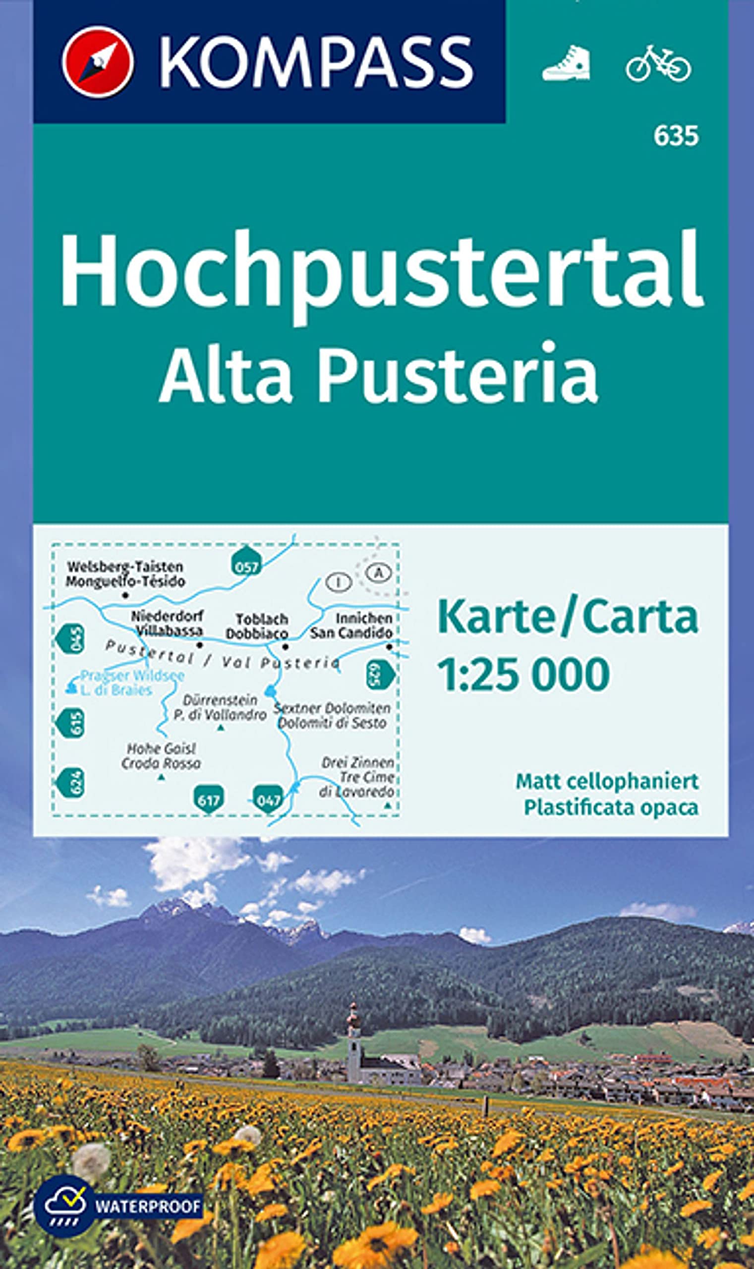 KOMPASS Wanderkarte 635 Hochpustertal, Alta Pusteria 1:25.000 Leisure, Home & Garden