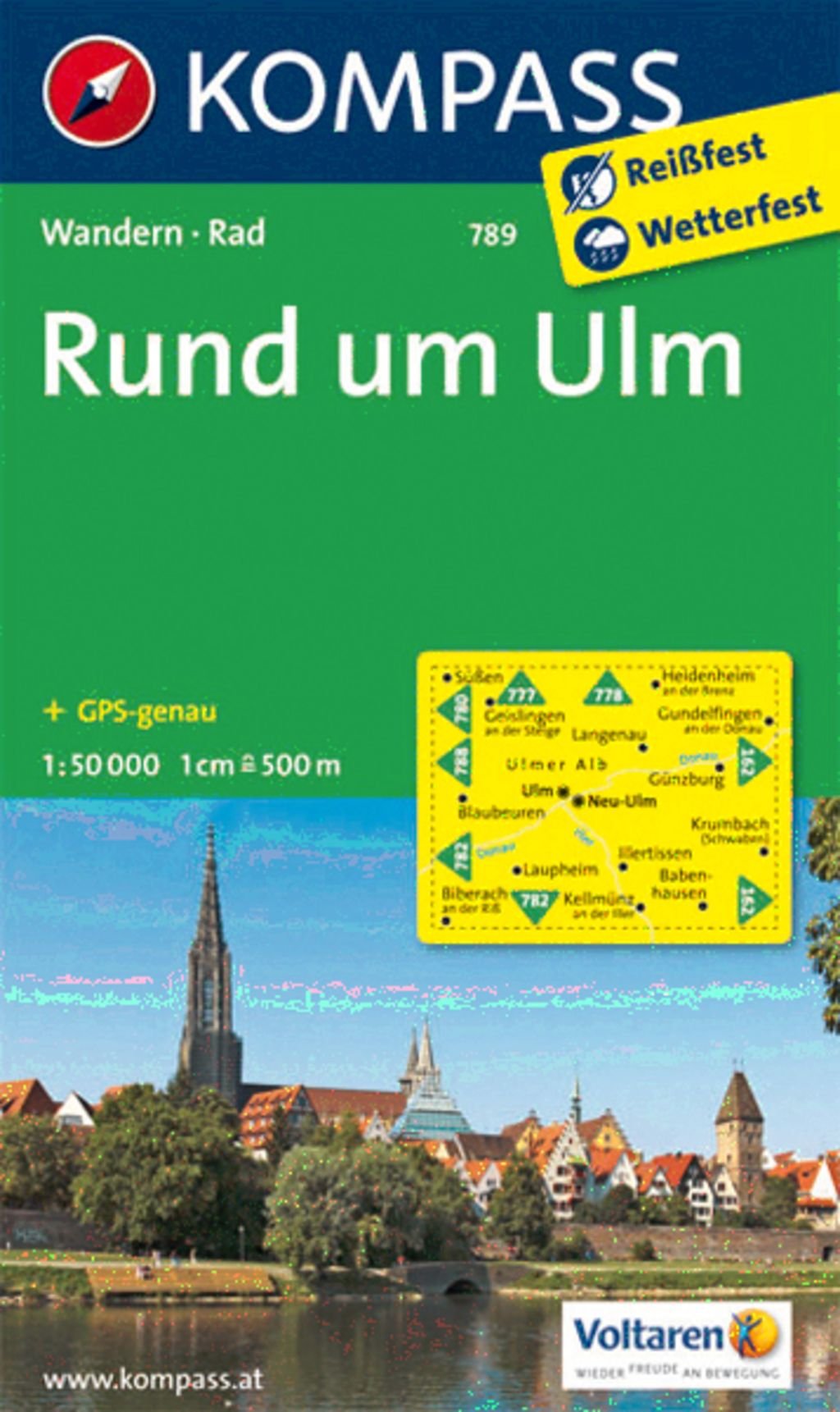 KOMPASS Wanderkarte Rund um Ulm: Wanderkarte mit Radwegen. GPS-genau. 1:50000 (KOMPASS-Wanderkarten, Band 789) Leisure, Home & Garden