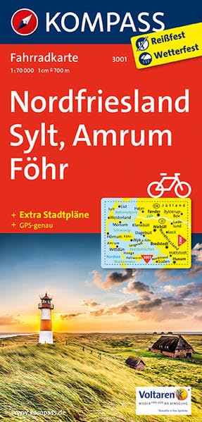 Nordfriesland, Sylt, Amrum, Föhr 1 : 70 000 Leisure, Home & Garden