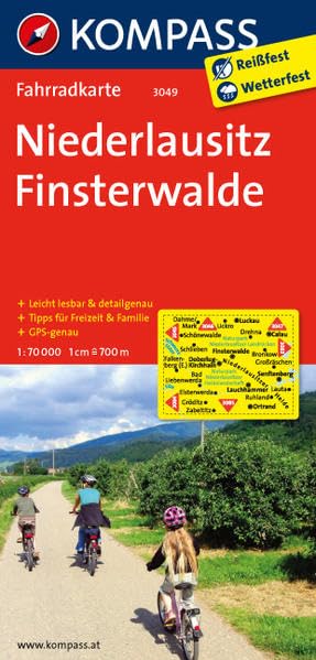 Niederlausitz - Finsterwalde: Fahrradkarte. GPS-genau. 1:70000 (KOMPASS Fahrradkarte, Band 3049) Leisure, Home & Garden