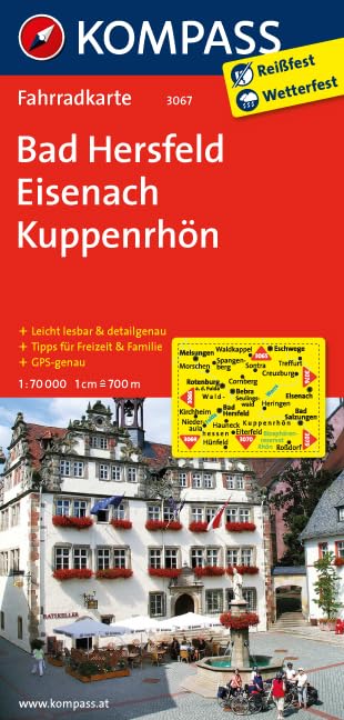Bad Hersfeld - Eisenach - Kuppenrhön 3067 GPS wp kompass book