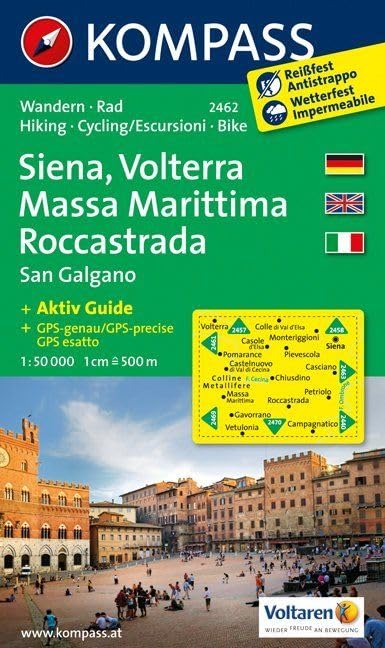 Siena - Volterra - Massa Marittima - Rocca Strada - San Galgano 1 : 50 000 Leisure, Home & Garden