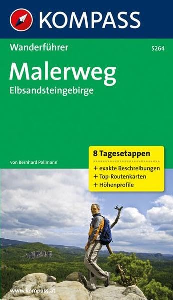 KOMPASS Wanderführer Malerweg - Elbsandsteingebirge: Wanderführer mit Tourenkarten und Höhenprofilen Leisure, Home & Garden