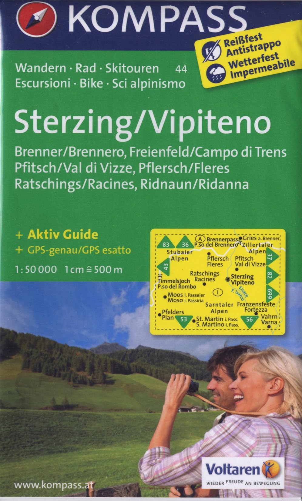 Sterzing / Vipiteno: Wanderkarte mit Aktiv Guide, Radrouten und Skitouren. GPS-genau. 1:50000 (KOMPASS Wanderkarte, Band 44) Leisure, Home & Garden