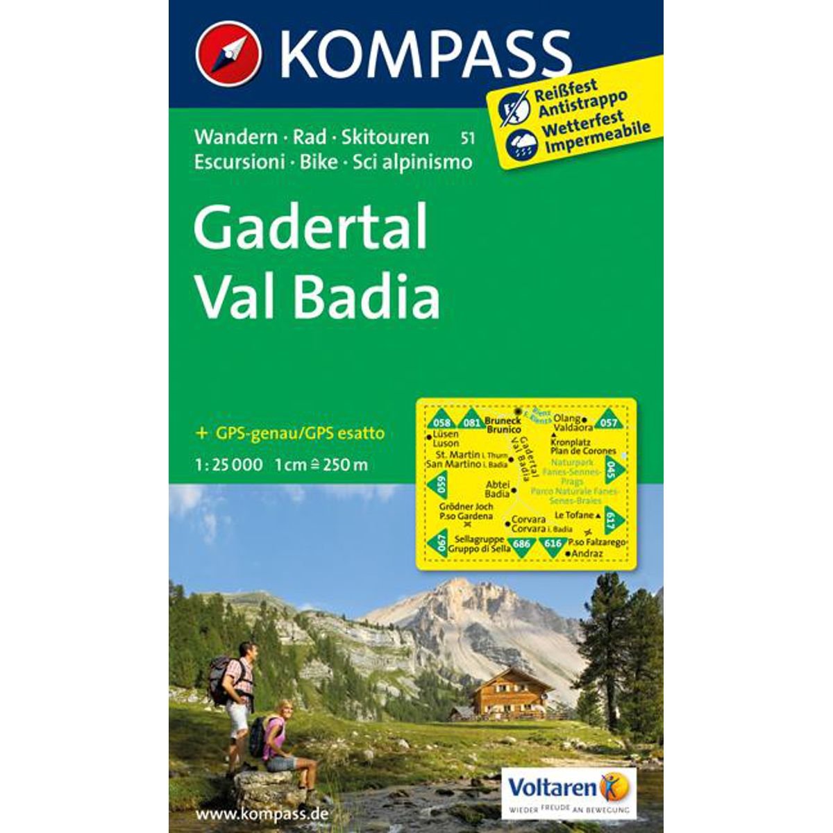 Gadertal - Val Badia 1 : 25 000 Leisure, Home & Garden