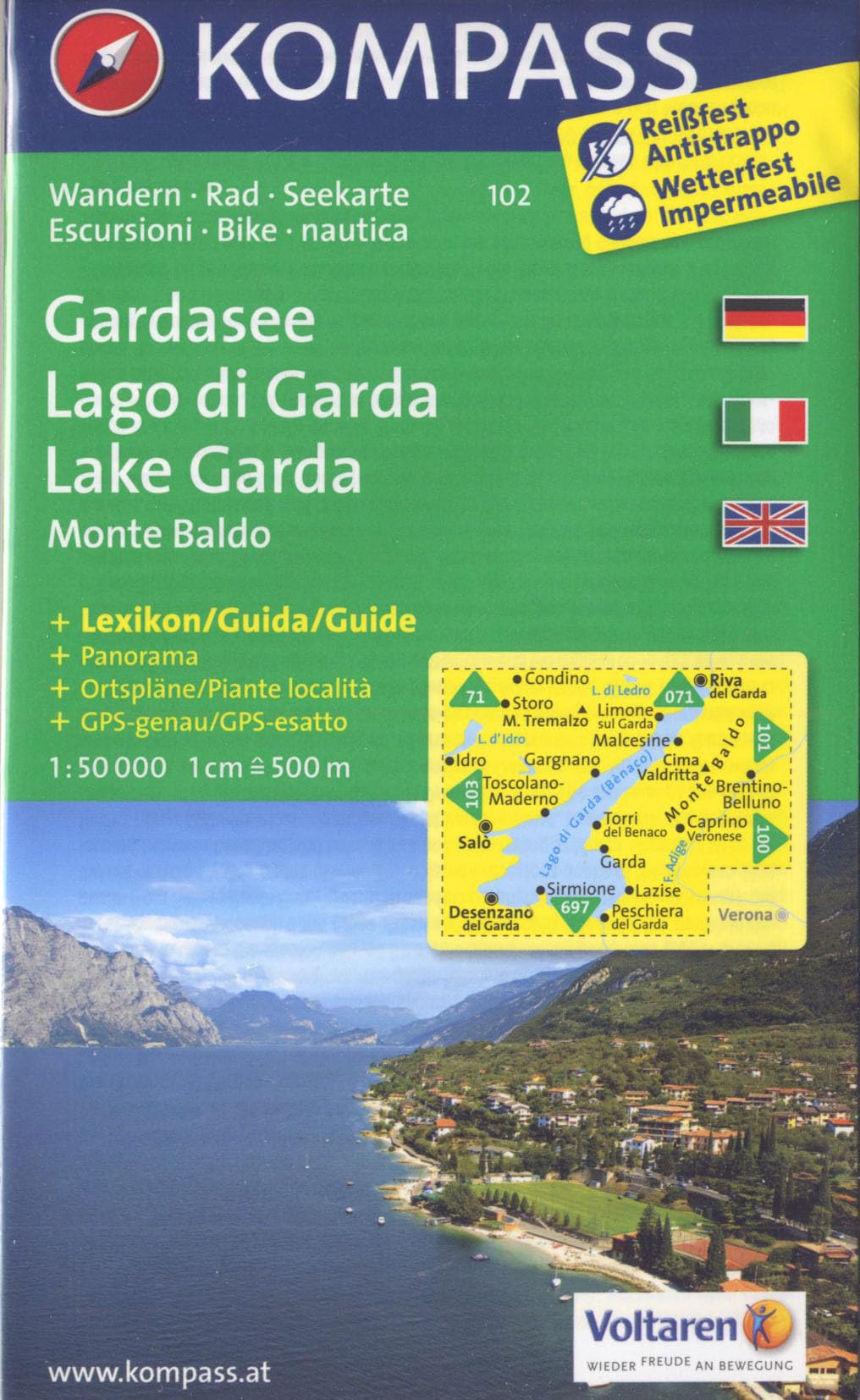 Lago di Garda / Monte Baldo 1 : 50 000 Leisure, Home & Garden