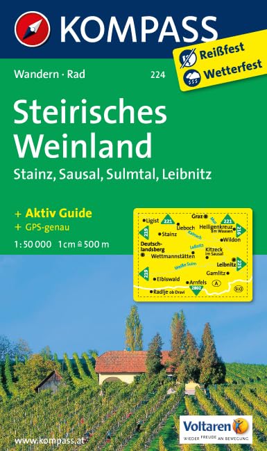 Steirisches Weinland / Stainz / Sausal / Sulmtal / Leibnitz 1 : 50 000 Leisure, Home & Garden