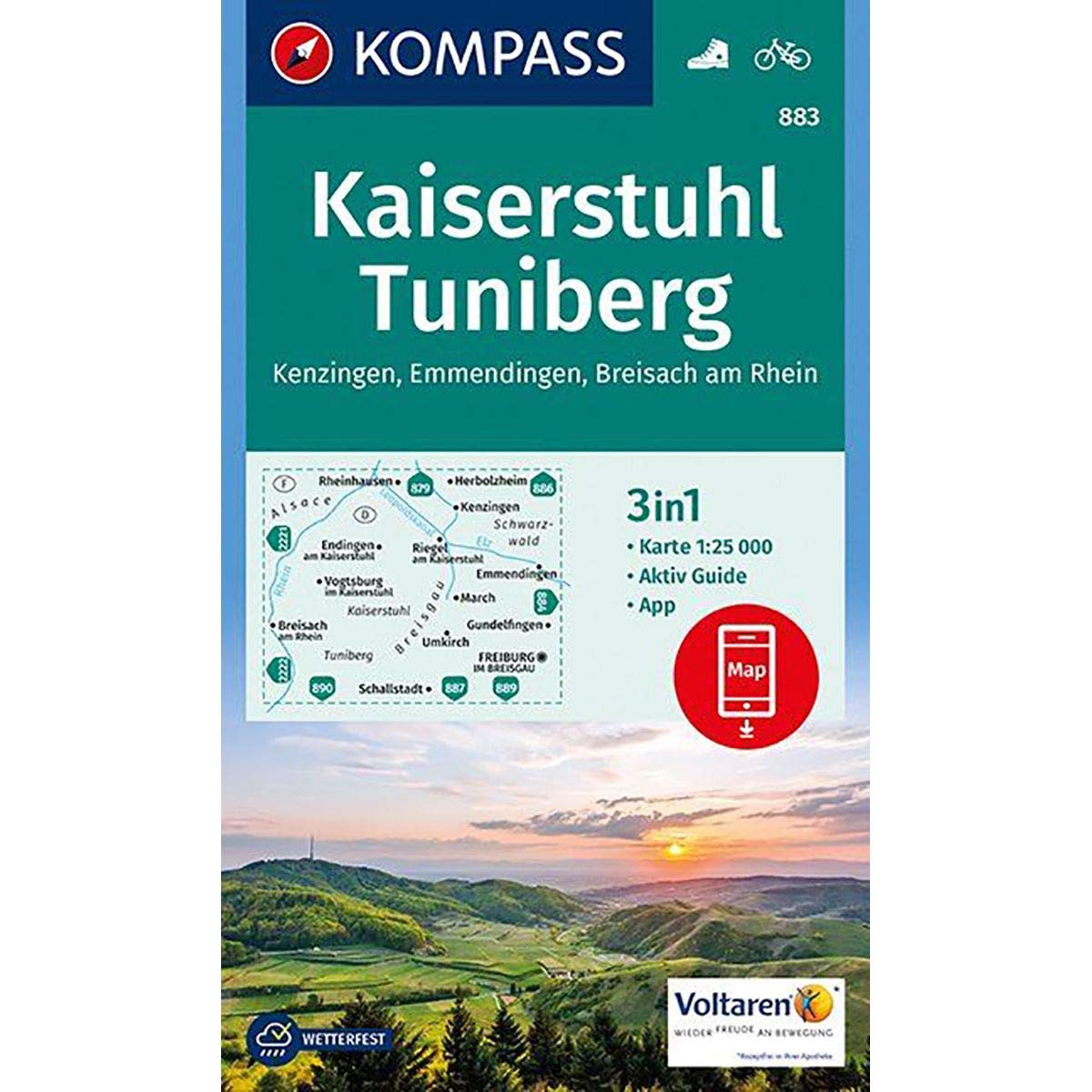 Kaiserstuhl - Tuniberg - Kenzingen - Emmenignen - Breisach am Rhein 1 : 25 000 Leisure, Home & Garden