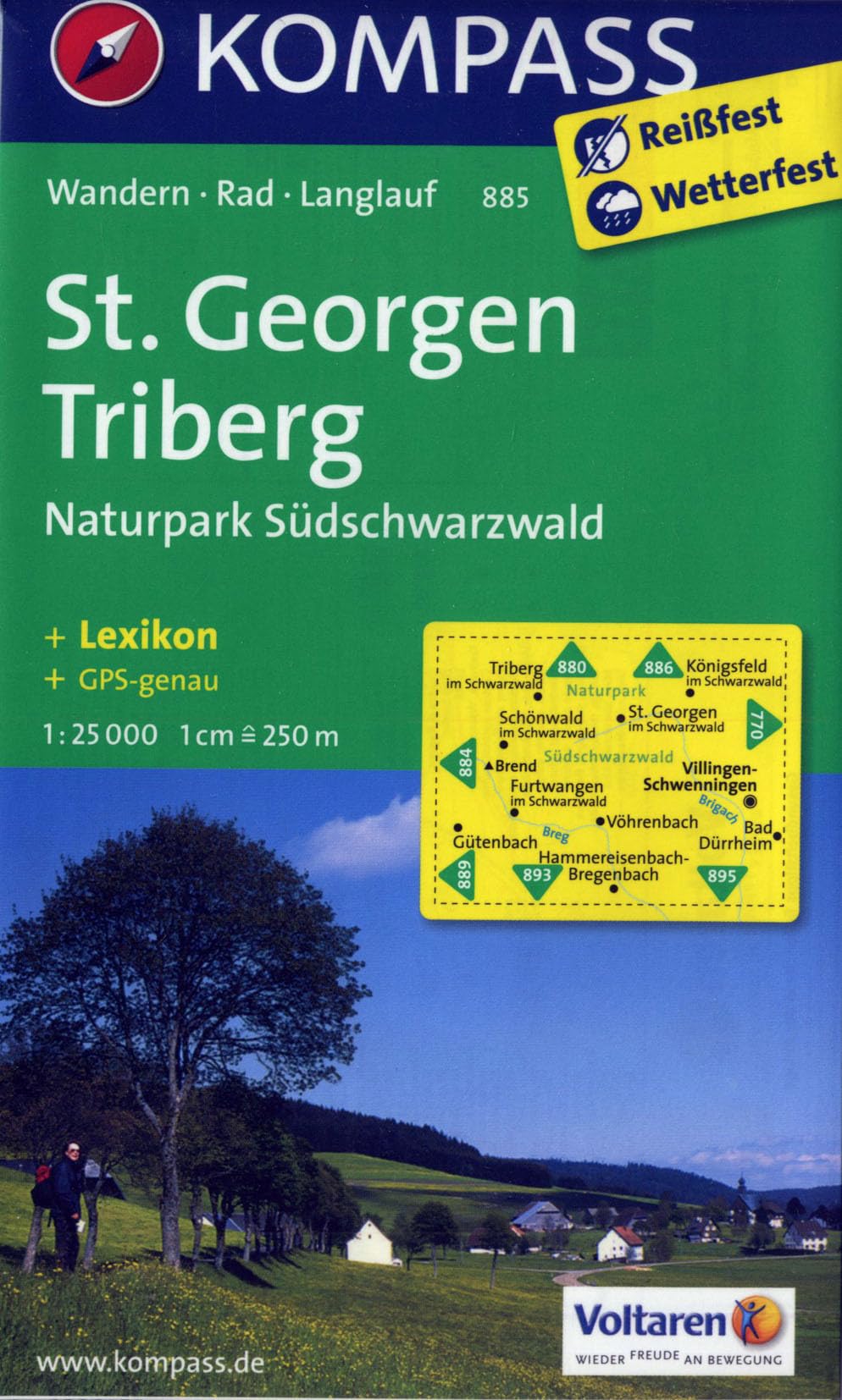 St. Georgen - Triberg - Naturpark Südschwarzwald 1 : 25 000 Leisure, Home & Garden