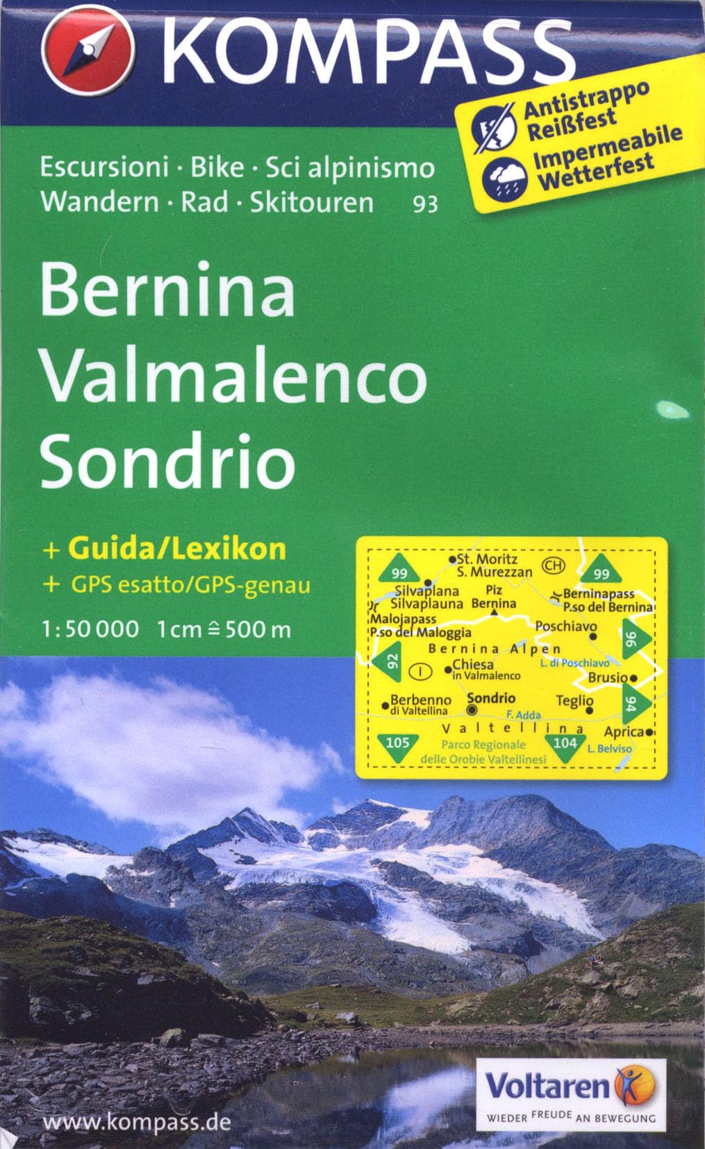 Bernina - Valmalenco - Sondrio 1 : 50 000 Leisure, Home & Garden