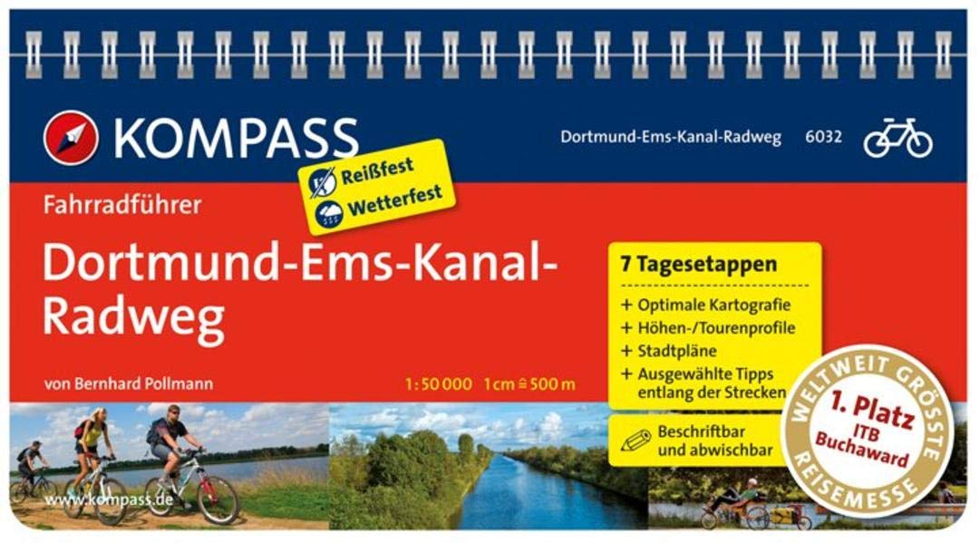 KOMPASS Fahrradführer Dortmund-Ems-Kanal-Radweg: Fahrradführer mit Routenkarten im optimalen Maßstab. Leisure, Home & Garden