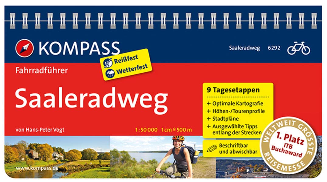 Saaleradweg - Von der Saalequelle bis nach Schönebeck: Fahrradführer mit Top-Routenkarten im optimalen Maßstab. (KOMPASS Fahrradführer, Band 6292) Leisure, Home & Garden