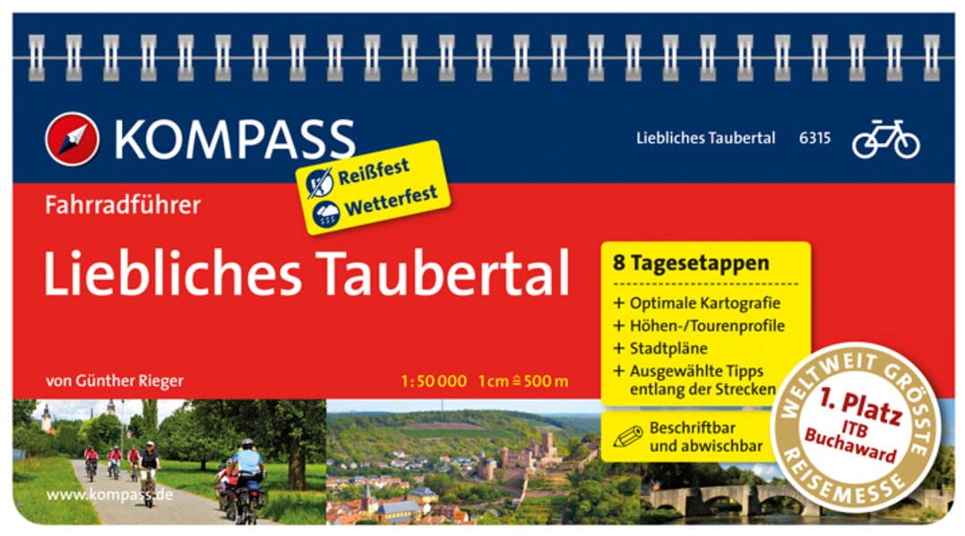 Liebliches Taubertal: Fahrradführer mit Top-Routenkarten im optimalen Maßstab. (KOMPASS Fahrradführer, Band 6315) Leisure, Home & Garden
