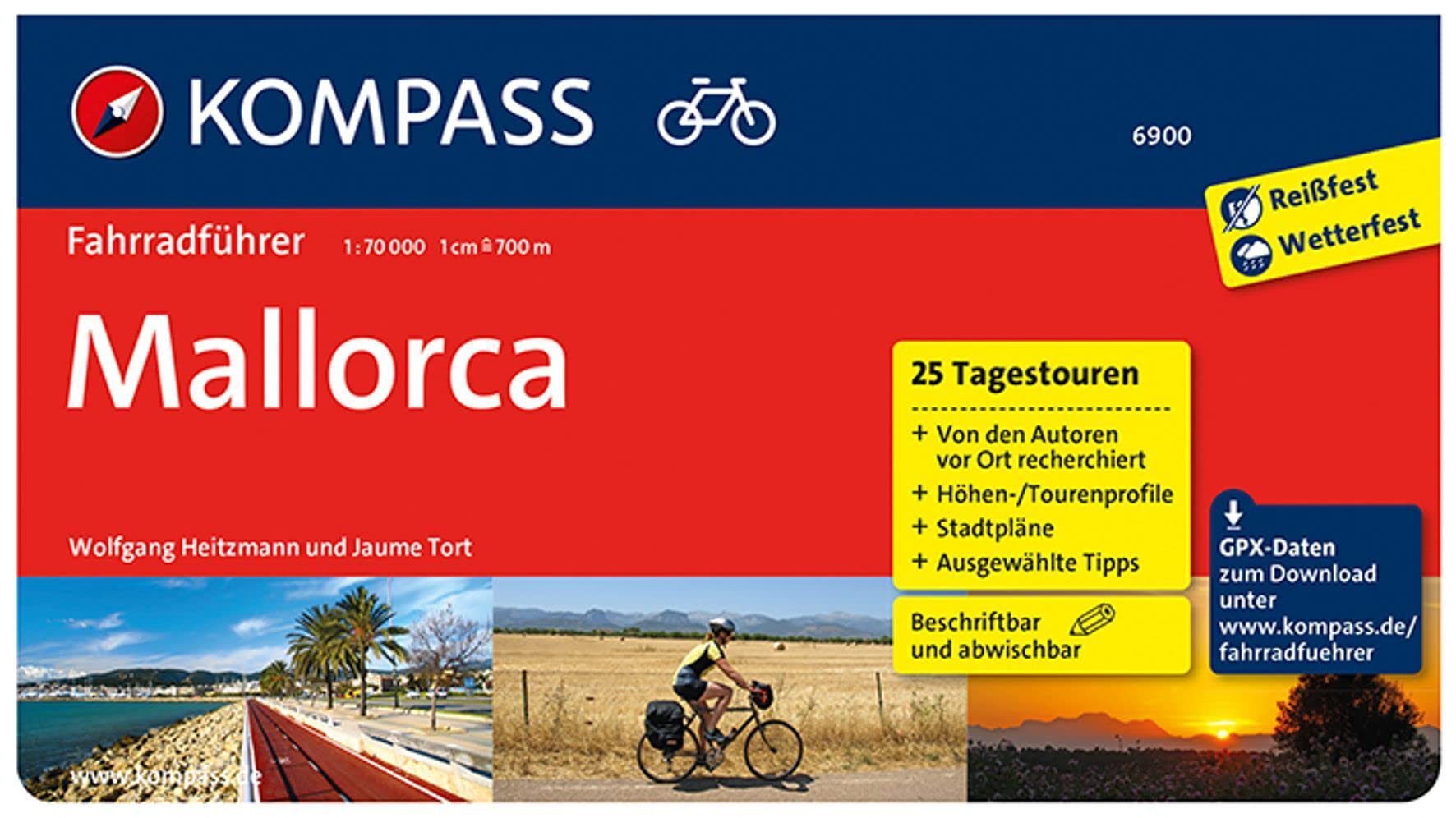 KOMPASS Fahrradführer Mallorca: mit 25 Tagestouren, GPX-Daten zum Download und Routenkarten im optimalen Maßstab. Leisure, Home & Garden