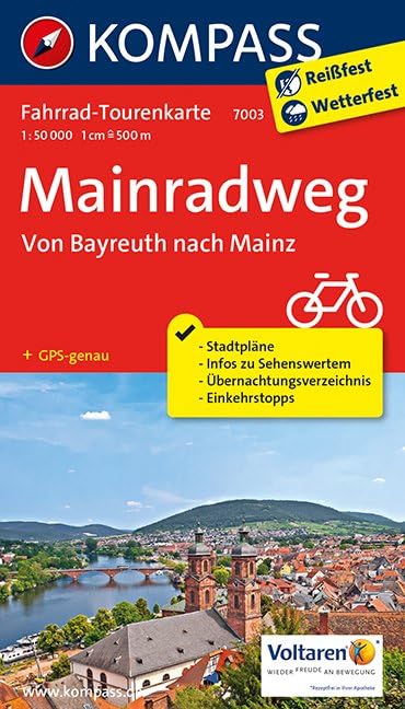 Mainradweg, Von Bayreuth nach Mainz 1 : 50 000 Leisure, Home & Garden