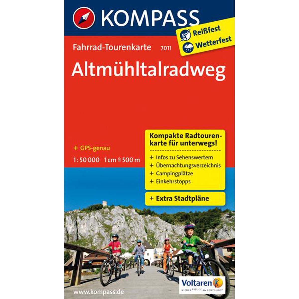 Fahrrad-Tourenkarte Altmühltalradweg: Fahrrad-Tourenkarte. GPS-genau. 1:50000. (KOMPASS-Fahrrad-Tourenkarten, Band 7011) Leisure, Home & Garden