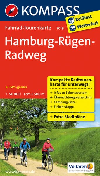Hamburg-Rügen-Radweg 1 : 50 000 Leisure, Home & Garden
