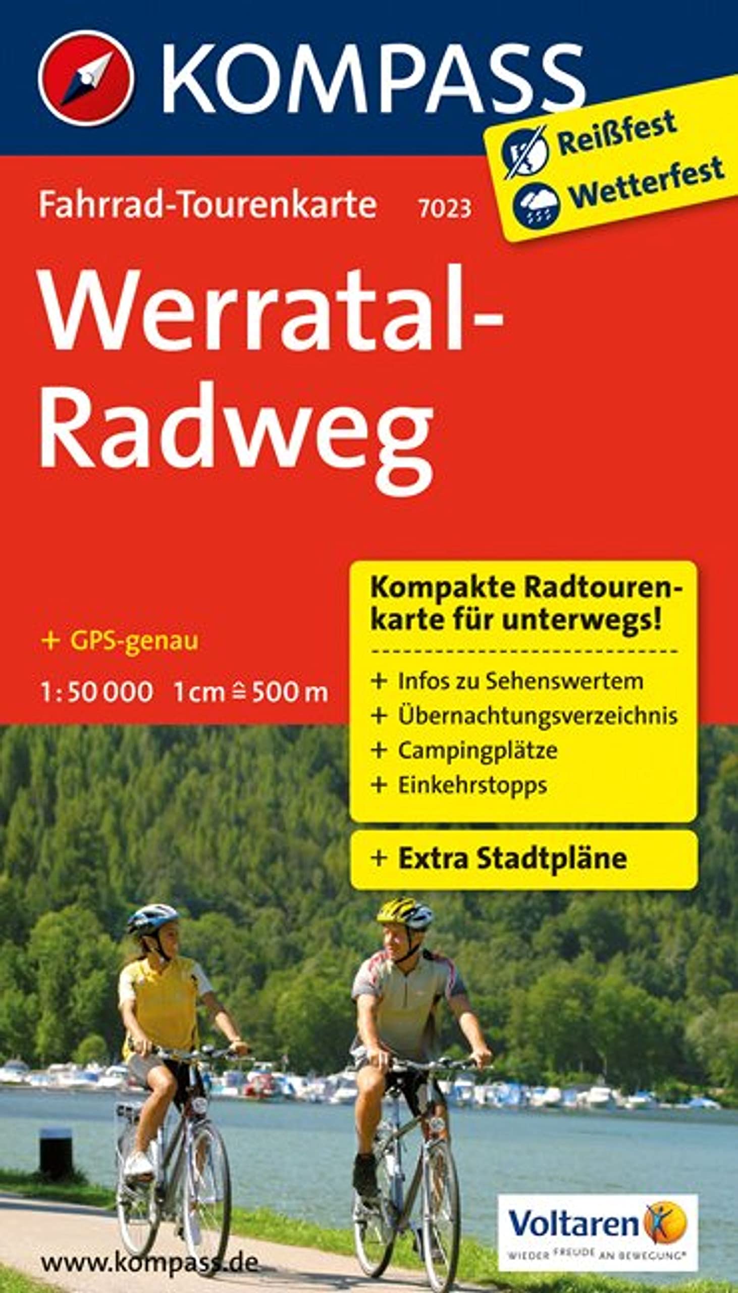 KOMPASS Fahrrad-Tourenkarte Werratal-Radweg 1:50.000 Leisure, Home & Garden Books