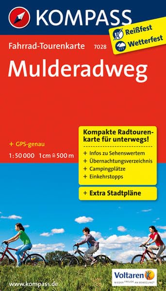 Mulderadweg: Fahrrad-Tourenkarte. GPS-genau. 1:50000. (KOMPASS Fahrrad-Tourenkarte, Band 7028) Leisure, Home & Garden