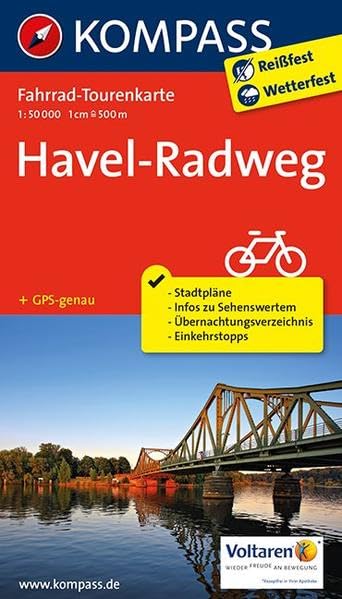 Havel-Radweg 1 : 50 000 Leisure, Home & Garden