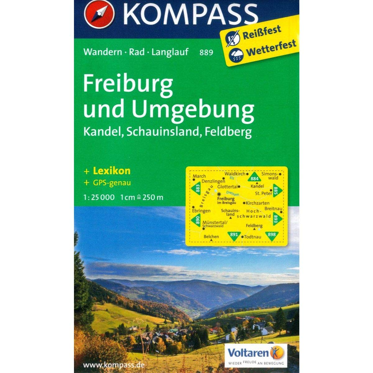 Freiburg und Umgebung - Kandel - Schauinsland - Feldberg 1 : 25 000 Leisure, Home & Garden