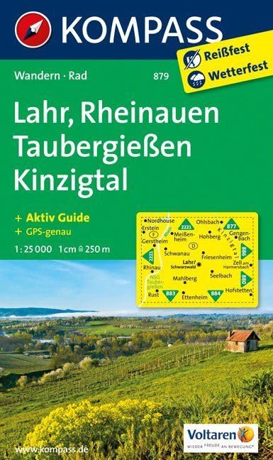 LAHR/RHEINAUEN/TAUBERGIE 879 1/25.000 book