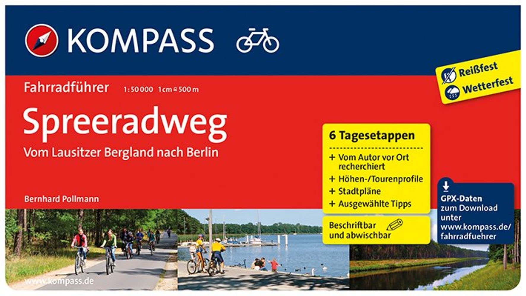 KOMPASS Fahrradführer Spreeradweg - Vom Lausitzer Bergland nach Berlin: mit Routenkarten im optimalen Maßstab. Leisure, Home & Garden