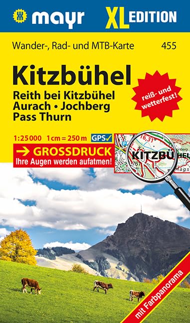 Kitzbühel XL: Wander-, Rad- und Mountainbikekarte. GPS-genau. 1:25000 (Mayr Wanderkarten) Leisure, Home & Garden