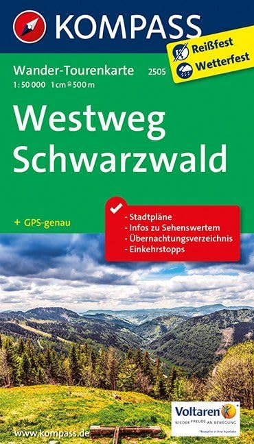 Westweg Schwarzwald 1 : 50 000 Leisure, Home & Garden