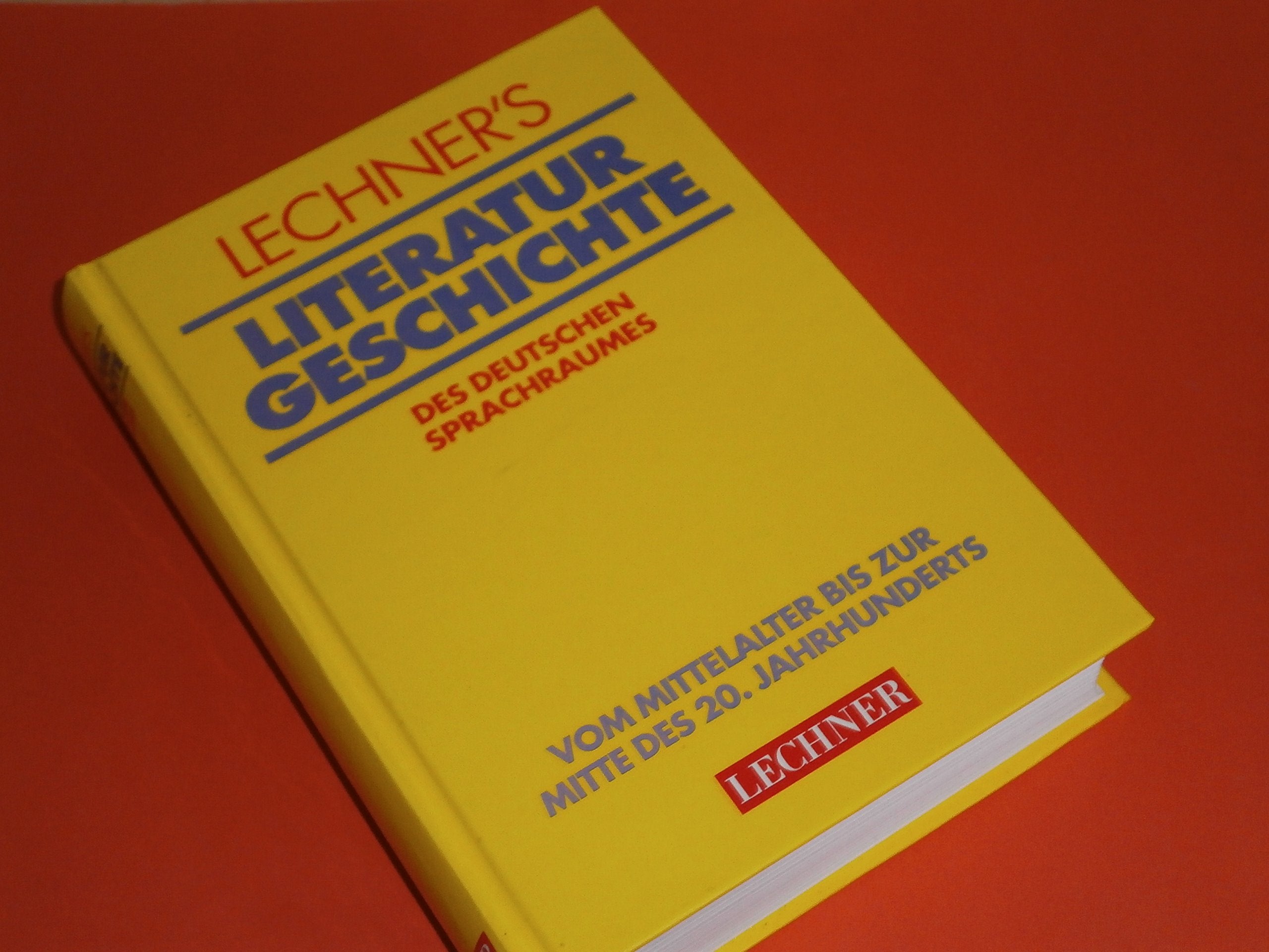 Lechner's Literaturgeschichte des deutschen Sprachraumes Books