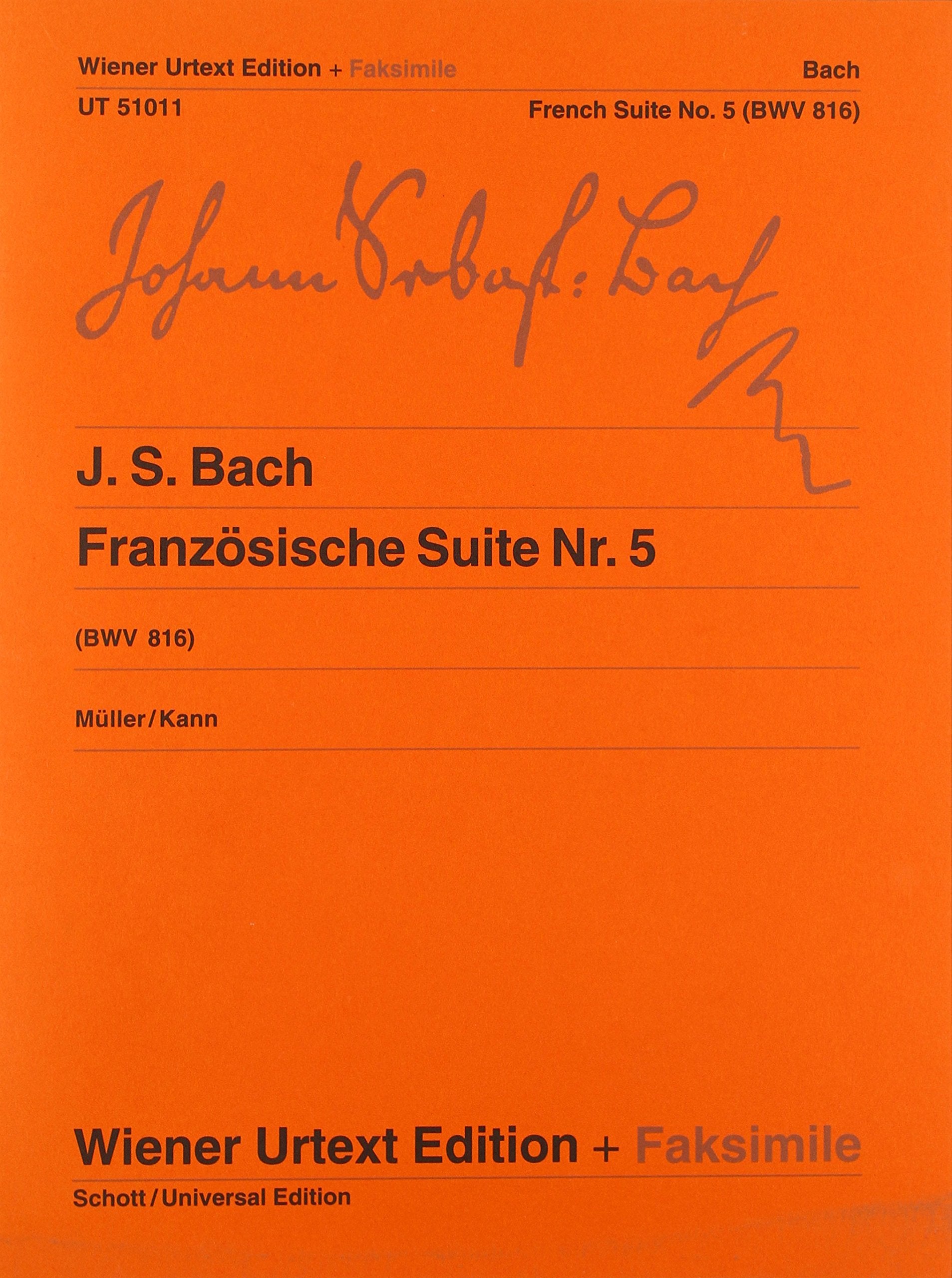 French Suite No.5 G Bwv 816: Edited from autograph and manuscript copies. BWV 816. piano. Arts & Music