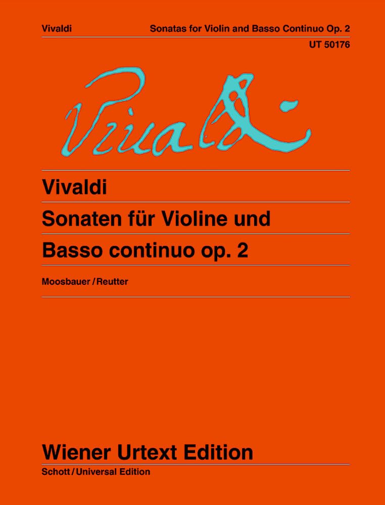 Sonaten für Violine und Basso continuo: Nach den Quellen herausgegeben und Interpretationshinweise von Bernhard Moosbauer. Aussetzung des ... und Violoncello. (Wiener Urtext Edition) Sheet Music