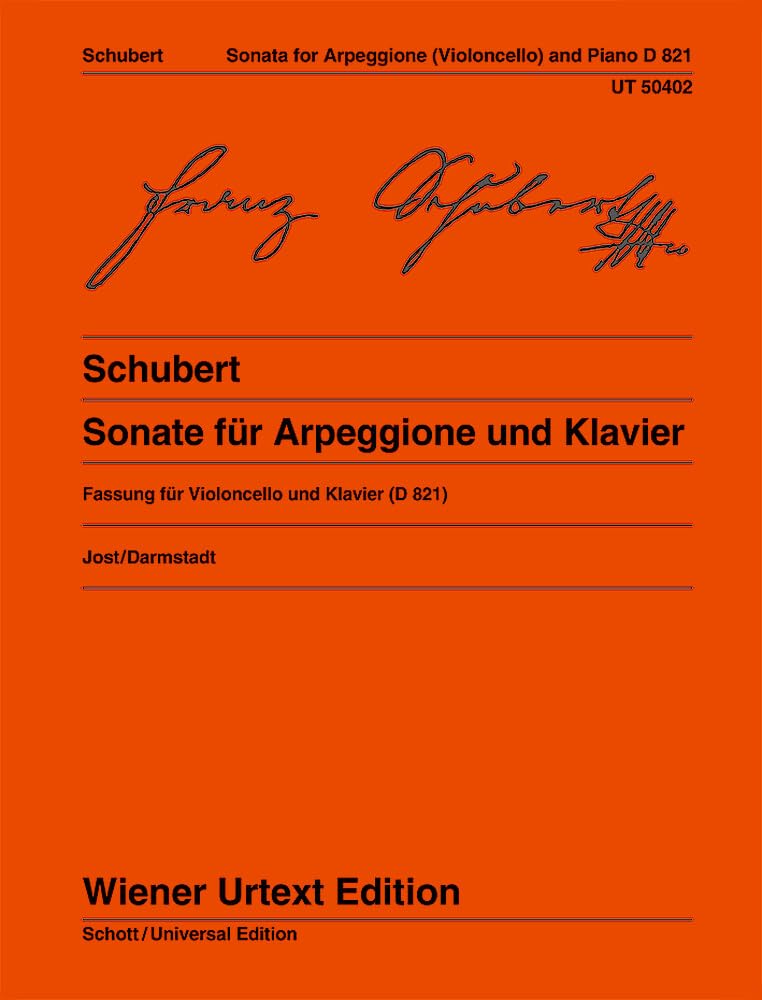 Sonate: für Arpeggione und Klavier. D 821. Violoncello und Klavier. (Wiener Urtext Edition) Sheet Music