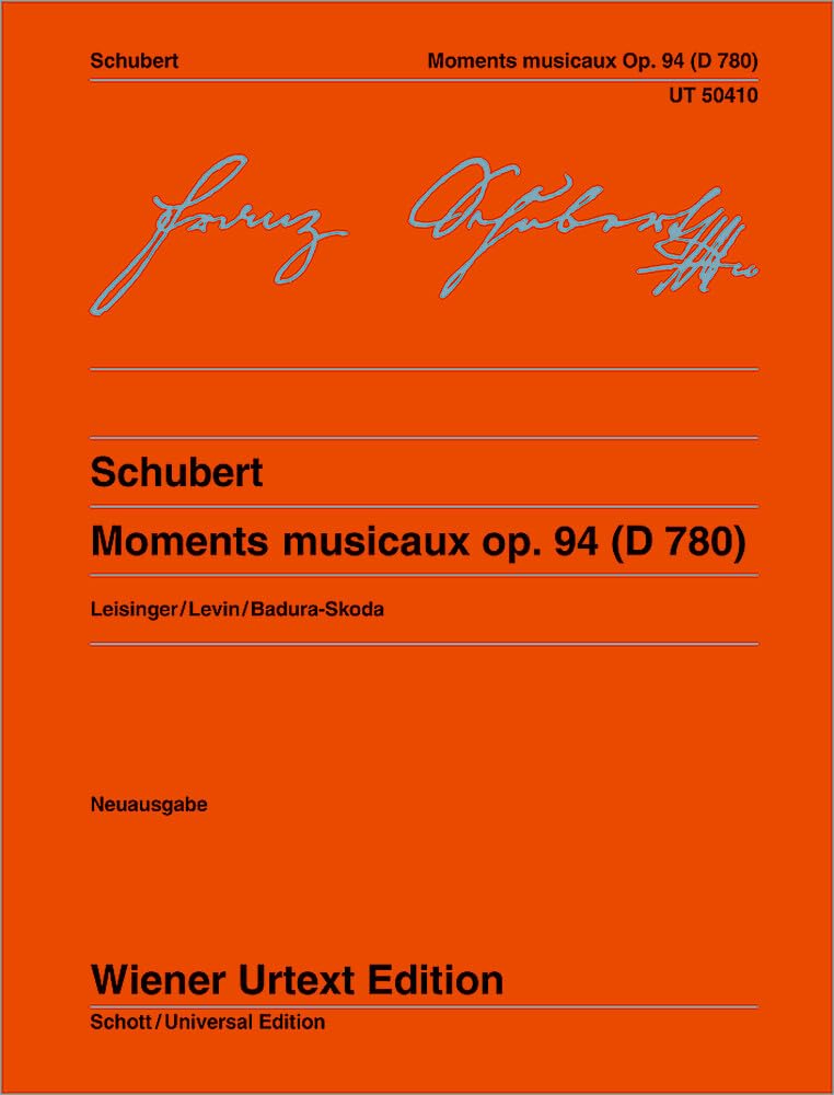 Moments musicaux: Nach der Originalausgabe. Neuausgabe. op. 94. D 780. Klavier. (Wiener Urtext Edition) Arts & Music