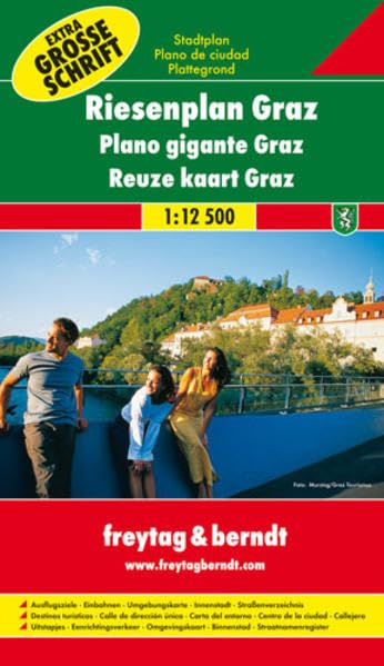 Freytag Berndt Stadtpläne, Graz, Riesenplan (freytag & berndt Stadtplan) Leisure, Home & Garden