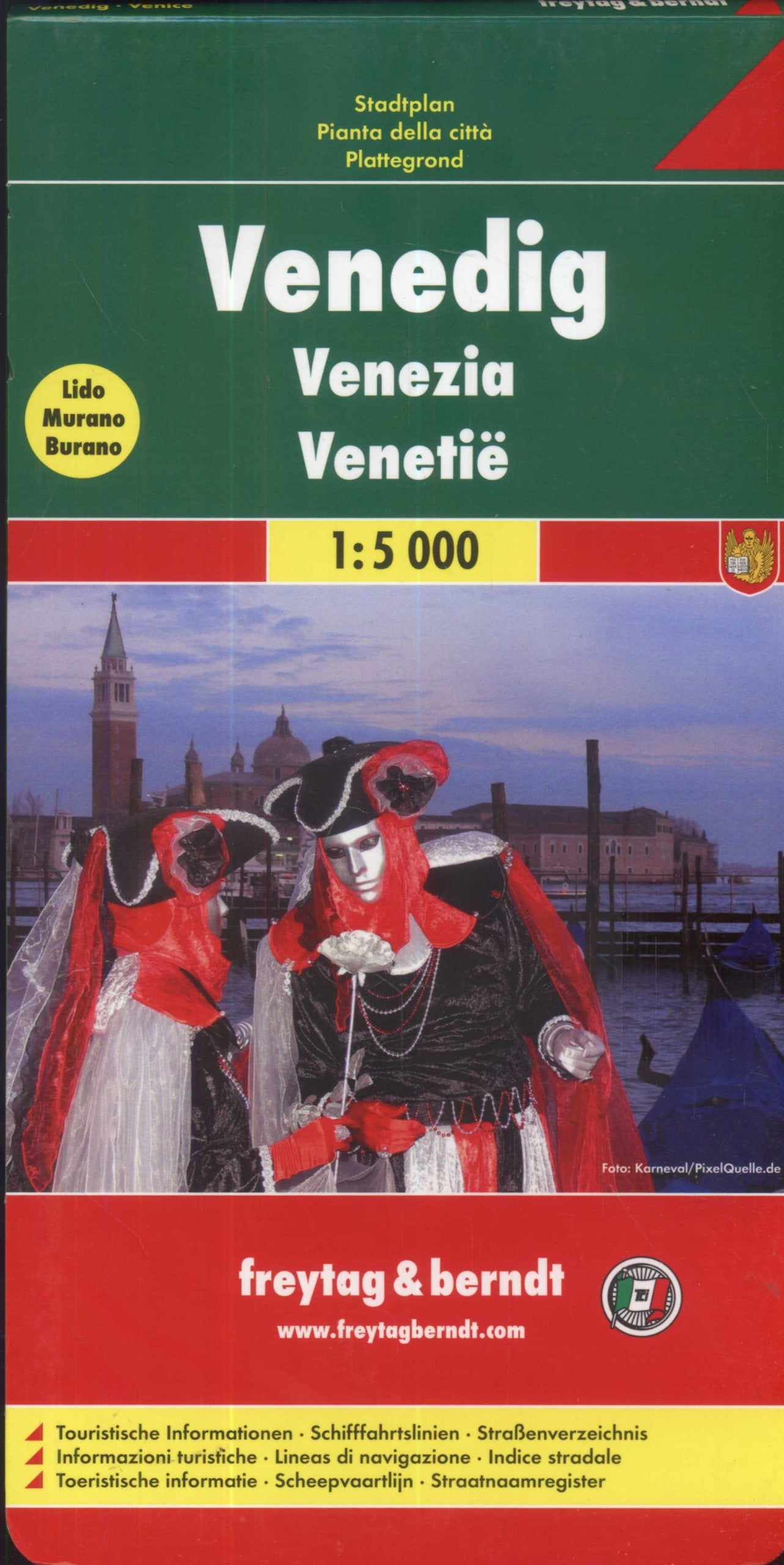Venedig. Stadtplan. 1 : 5 000. (freytag & berndt Stadtplan) Leisure, Home & Garden