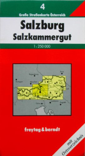 Große Straßenkarte Österreich 4: Salzburg, Salzkammergut. 1:250 000 Books