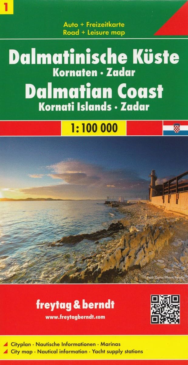 Dalmatinische Küste, Kornaten - Zadar, Autokarte 1:100.000 (freytag & berndt Auto + Freizeitkarten, Band 703) Leisure, Home & Garden