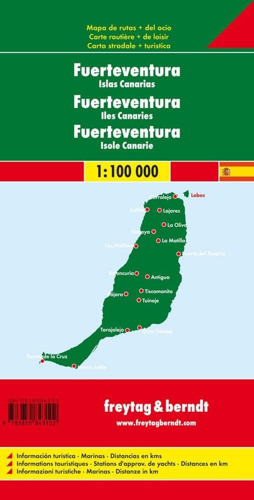 Fuerteventura - Kanarische Inseln, Autokarte 1:100.000 (freytag & berndt Auto + Freizeitkarten, Band 505) Leisure, Home & Garden