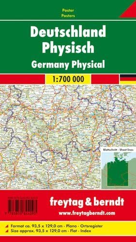 Freytag Berndt Poster, Deutschland physisch, Plano in Rolle - Maßstab 1:700.000 Leisure, Home & Garden